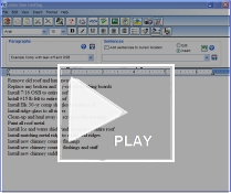 create roofing paragraphs
