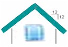 Roof pitch 12/12