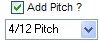 Roof pitch