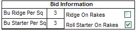 roof bid information